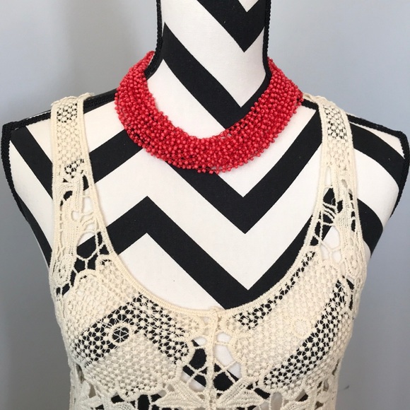 Multi Strand Beaded Necklace - Picture 2 of 7